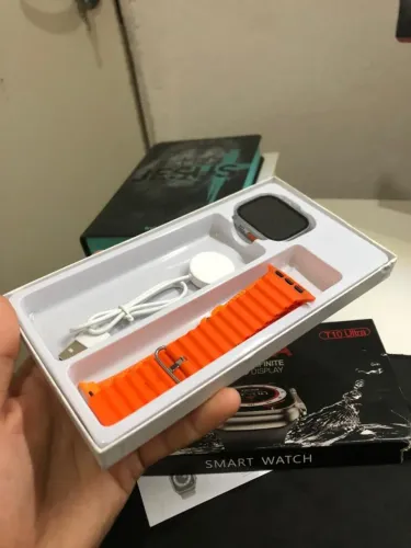 Smartwatch T10 Ultra Com 2 Pulseiras Novo