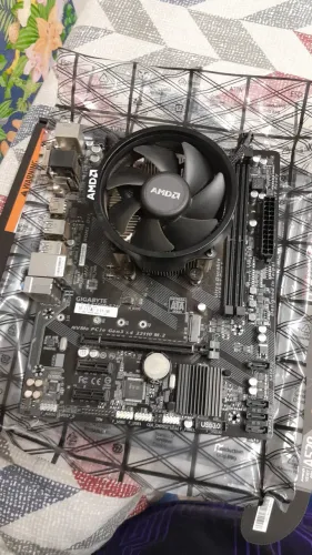 Vendo placa mãe A320M-S2H + CPU 5 3400G