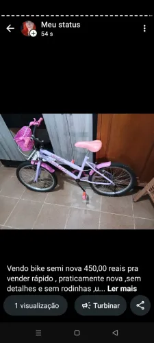 Bicicleta Aro 20 infantil