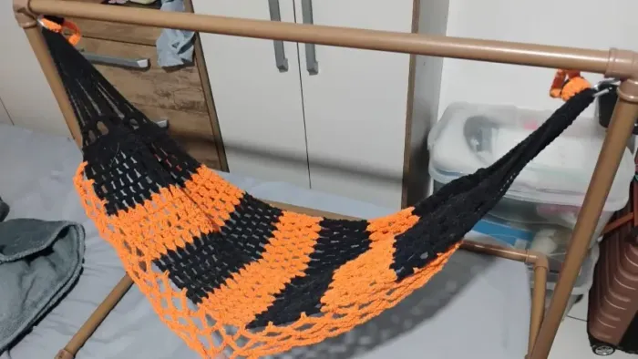 Suporte+rede Pequena Para Pet Gato Cachorro E Outros Animais