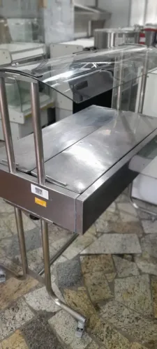 Buffet 6 Cubas Quentes Cromado Com Platibanda Venâncio Ea6m