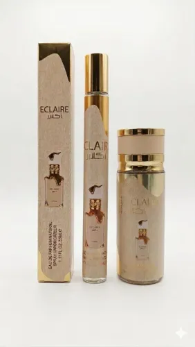 Kit Árabe Eclaire Perfume 35ml + Body Splash 90ml Gourmand Baunilhado 