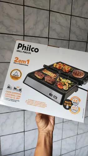 Sanduicheira e Grill Philco Lacrada