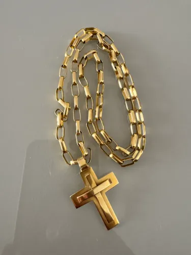 CORRENTE MASCULINA OURO 18K