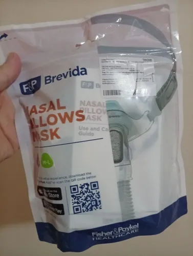  Máscara Nasal Brevida da Fisher & Paykel.