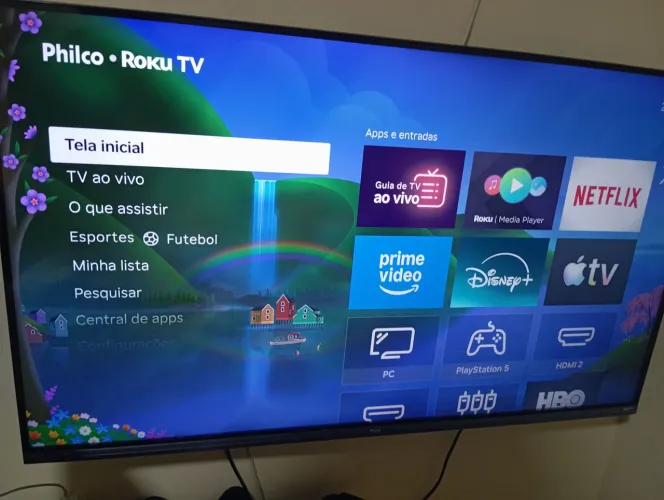 Smart TV 43'' Philco LED 4K Roku TV Dolby Áudio PTV43G70R2CSGBL4K