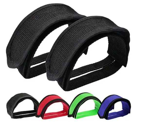 Strap Firma Pé Bicicleta Bike Single Fixa Velcro Skid Pedal