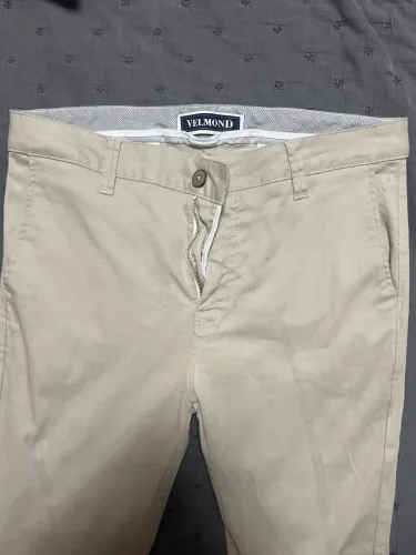 Calça Sarja Velmond Linda Bege Clara