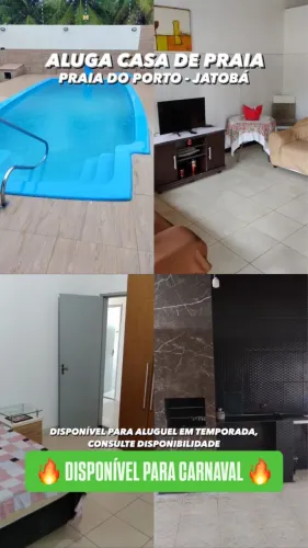 CASA DE PRAIA JATOBÁ DISPONÍVEL PARA O CARNAVAL