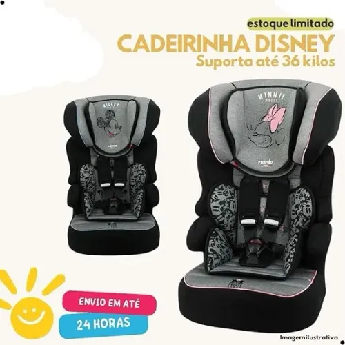 Team Tex Cadeira Para Automóvel, Nania, Mickey Kalle Typo, Preta, 9 a 36 Kg