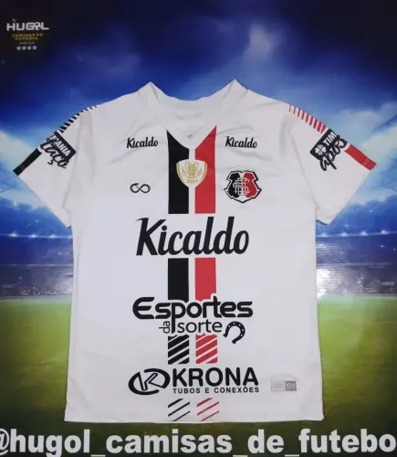 Camisa do Santa Cruz 2021 Cobra Coral Tamanho M Despedida de Danny Morais  #15 de jogo 