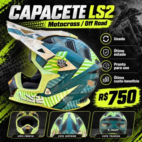Capacete LS2 MX700 Subverter EVO Motocross / Off Road