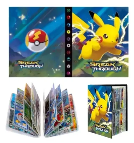 Álbum Pokémon Porta 240 Cards Pikachu
