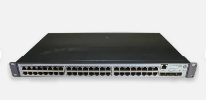 Switch de Rede Gigabit Ethernet RJ-45 Montável em Rack HP V1910-48G JE009A 48 Portas