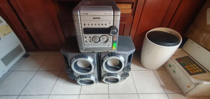 Som Gradiente Microsystem Potente 330W RMS, Raridade, funciona perfeitamente