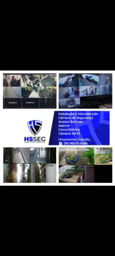 Instalação de equipamentos de câmeras eletrônicos cercas e alarme e acesso remoto