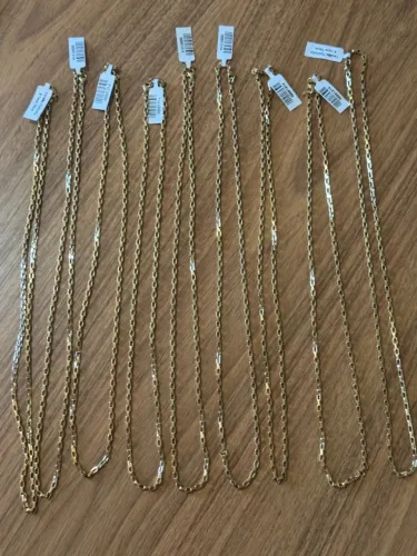Cordão Tijolinho 18k Novo Com Garantia