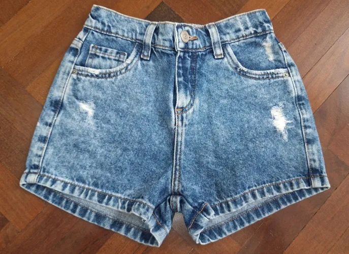 Short Menina Jeans Zara Tam 7 / 8
