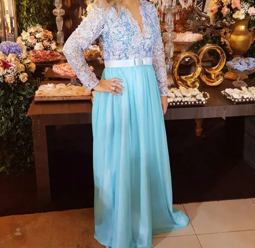 Vestido de festa Ateliê Bárbara Melo - usado 1 x