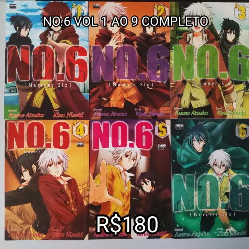 Mangá - NO.6 volumes 1 ao 9 completo