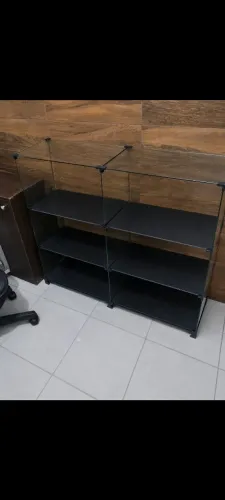 Balcão expositor de vidro