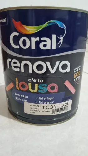 TINTA CORAL RENOVA EFEITO LOUSA
