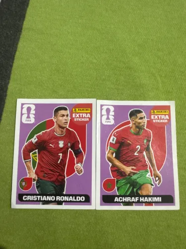 Figurinha Legends Bordo Cristiano Ronaldo e Hakimi