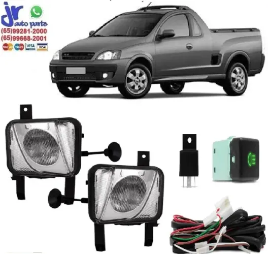 Kit Farol de Milha Montana 2003 2004 2005 2006 2007 2008 2009 2010 Auxiliar Neblina
