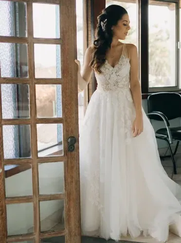 Vestido de Noiva renda importado Maggie Sottero Casamarela tam 38