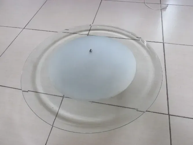 Luminária vidro para teto