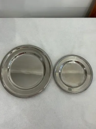 Bandejas de inox redonda