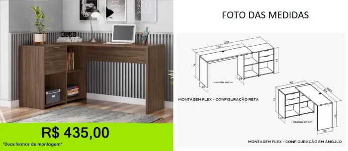 Escrivaninha - produto a pronta entrega - aproveite