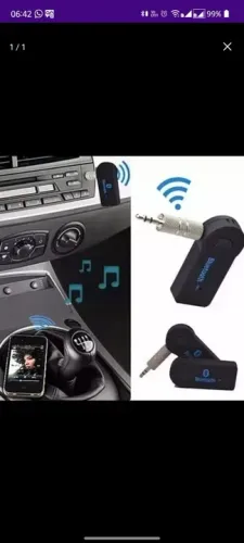 Receptor Bluetooth para Música Saída Auxiliar P2