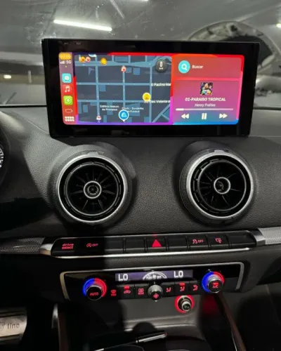 Multimídia audi A3 tela 10.25 Carplay sem fio Android auto 