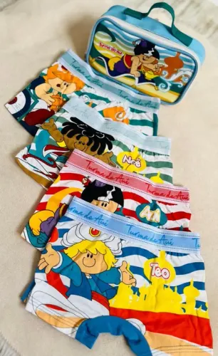 Conjunto de cuecas infantis Turma do Aí @melrysilva_mtcs