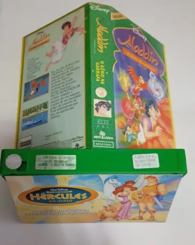 Vhs Dublado Aladdin O Gênio Na Garrafa + Panfleto ( Semi Novo )