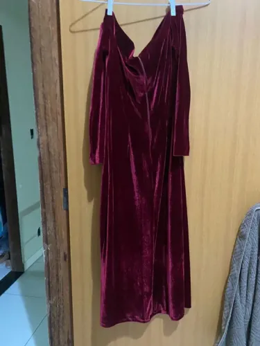 Vestido em veludo molhado
