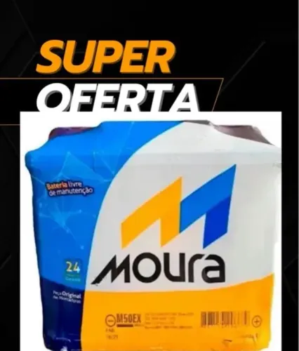 Bateria moura 50/60/70/80/90/100/150/180/220/heliar/efb
