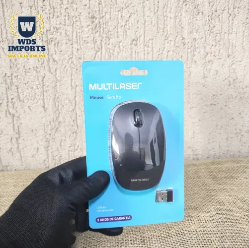Mouse Sem Fio 2.4ghz 1200dpi Usb Preto Multilaser