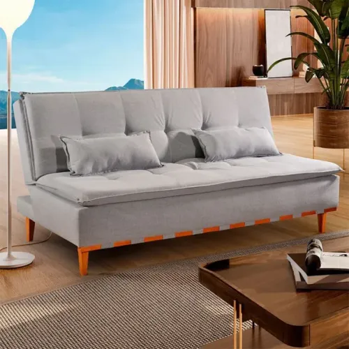 Sofá Cama Em Linho Nice 186cm Novo Direto da fábrica 