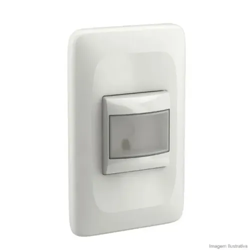 Sensor de presença com placa 1 posto 4x2 bivolt Zuli branco Lorenzetti