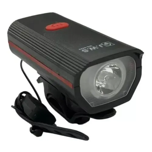Lanterna Farol para Bike com Buzina Eletrônica Recarregável Usb