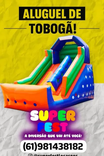 Tobogã inflável 