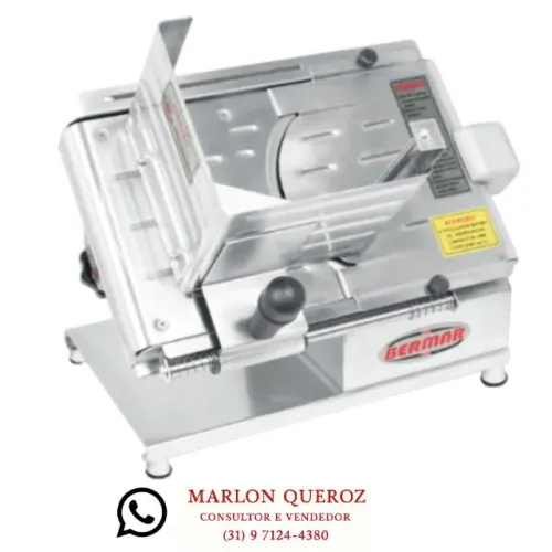 Fatiador de Frios Bermar Lâmina 22 CM Inox Novo
