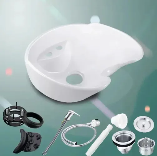 Cuba de louça para lavatório de salão 