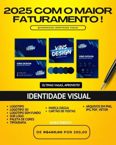 IDENTIDADE VISUAL COMPLETA PARA SUA EMPRESA 2025