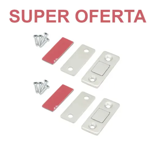 Kit de fecho magnético com parafuso para portas de armário e gavetas