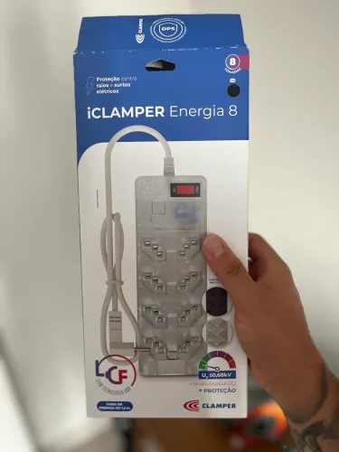 Filtro de linha iclamper 8 tomadas
