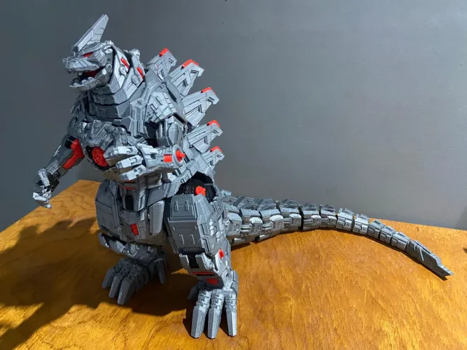 Mecha Godzilla Impressão 3D Boneco articulado 42cm Altura! Gigante! Action figure