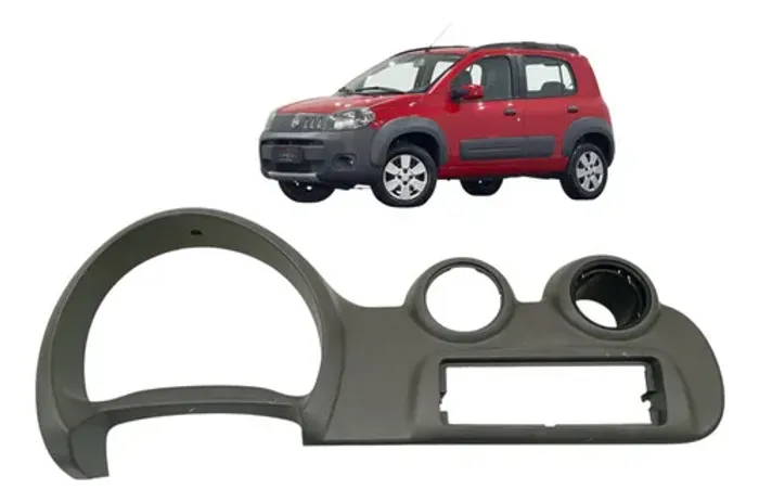 Moldura Painel Velocimetro Uno Way 1.0 2011 2012 Detalhe